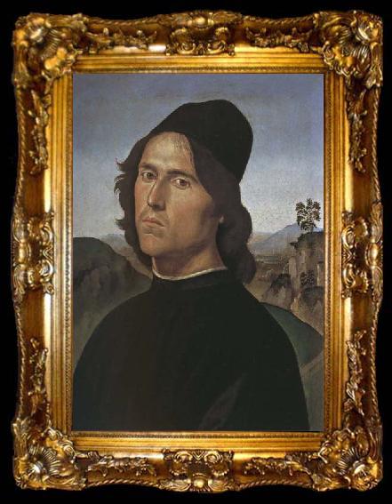 framed  LORENZO DI CREDI Self-Portrait, ta009-2